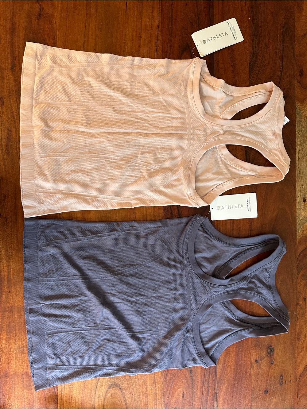 Bundle of Athleta Women’s Racerback Tank Tops - Pink and Purple